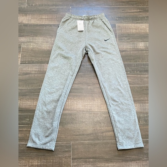 NEW Nike Therma Men's Small Tall Therma-FIT Open Hem Fitness Pants - Gray - Picture 5 of 12